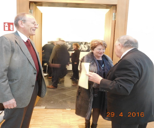 Dr. Bernhard Worms begrüßt die ESU-Präsidentin Prof. An Hermans 