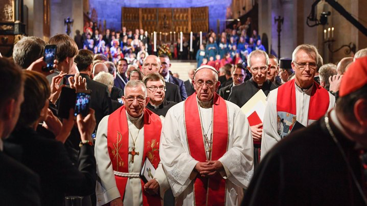 Papal visit to Sweden at the beginning of the Reformation Jubilee (photo: ZEIT online)